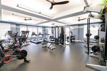 Modern fitness center